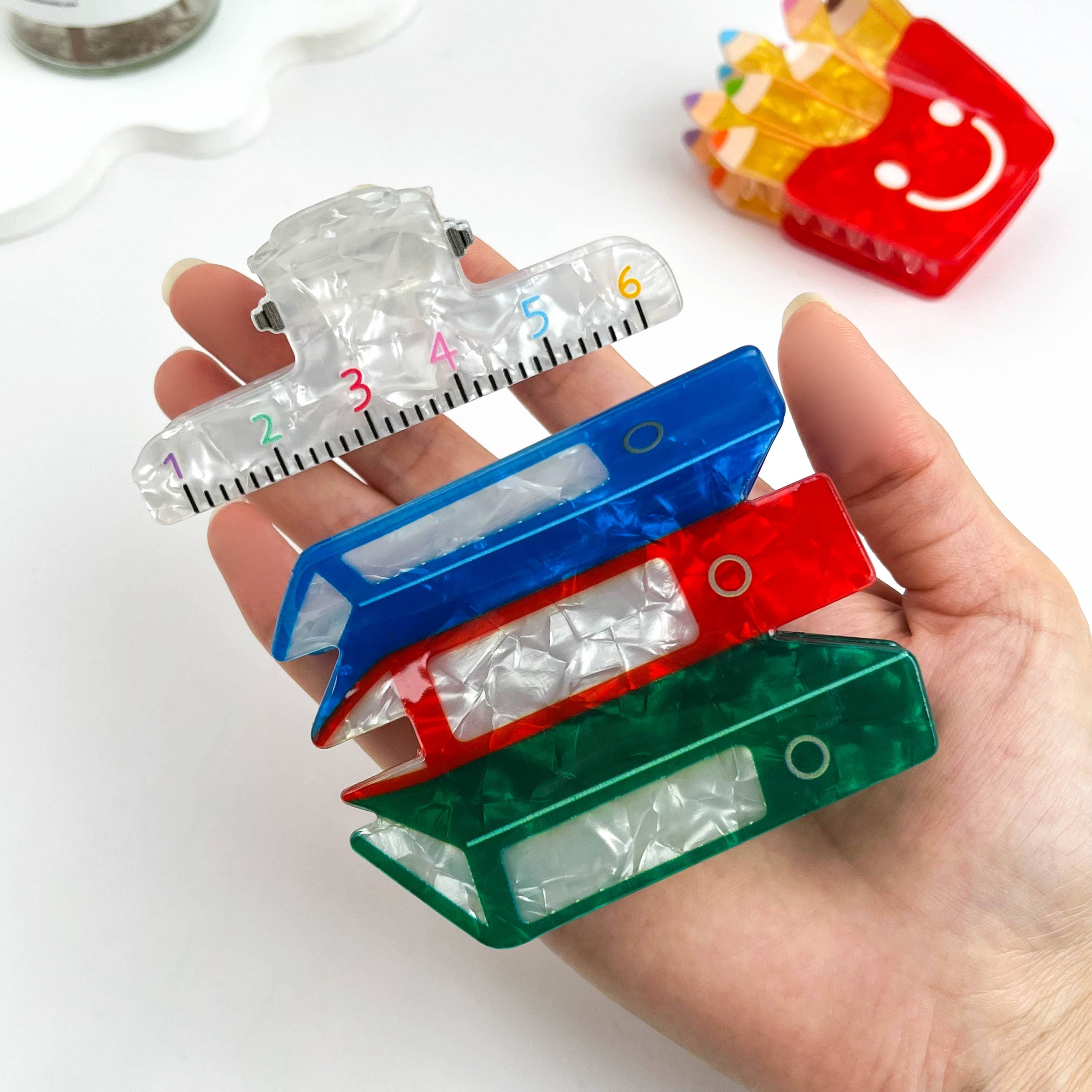 mildstyles - Wholesale Hair Clip - Women's - Crayon Fries Hair Claw – Creative Stationery Style5