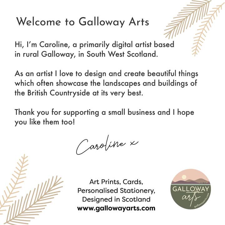 Galloway Arts - Wholesale Art Print - Sweetheart Abbey, Dumfries & Galloway - Travel Poster4