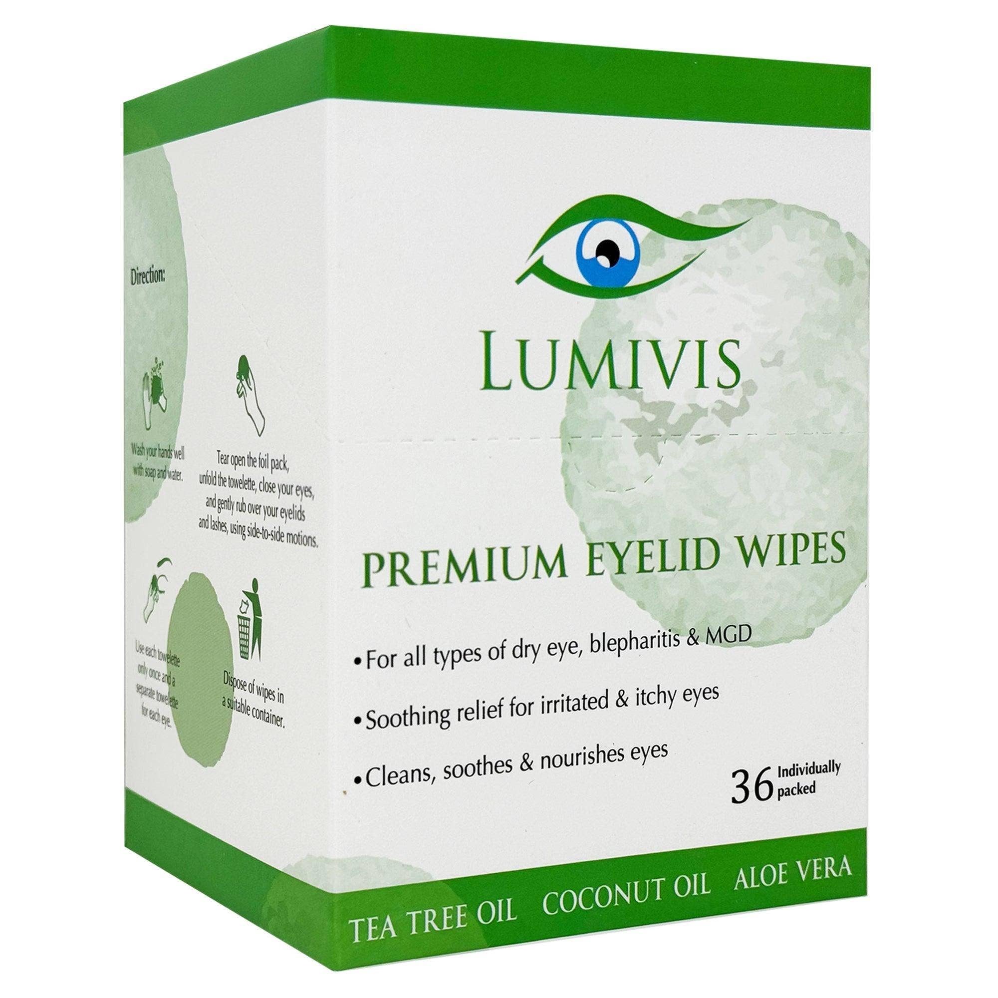 Ephesus Accessories - Wholesale Eye Treatment Mask - Lumivis Eyelid & Eyelash Wipes with Tea Tree Oil 36 Pieces9
