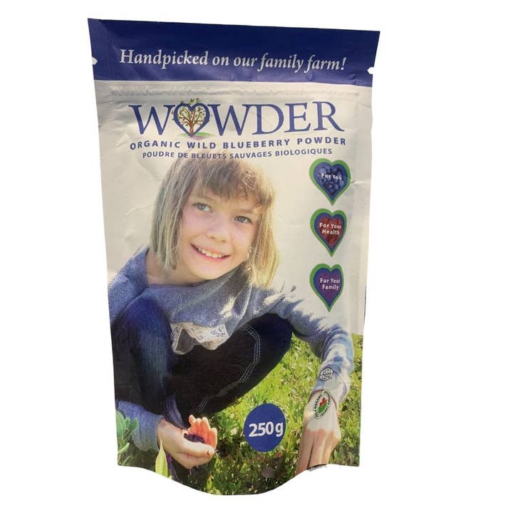Organic Wild Blueberry Powder for wholesale by Ella's Forest Organics