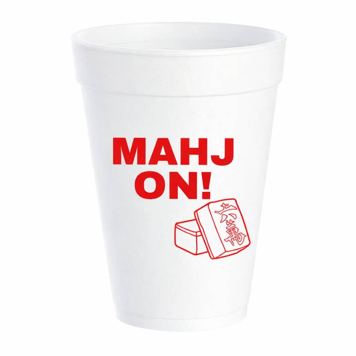 Mahjong - 16oz Styrofoam Cups for wholesale by Pink Machine