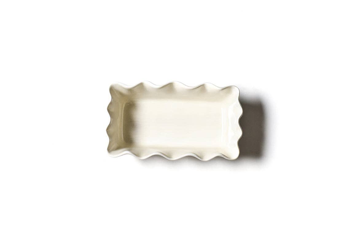 Coton Colors - Wholesale Bread Pan - Signature White Ruffle Loaf Pan2