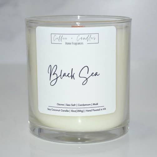 Black Sea Candle for wholesale by Coffee + Candles LLC