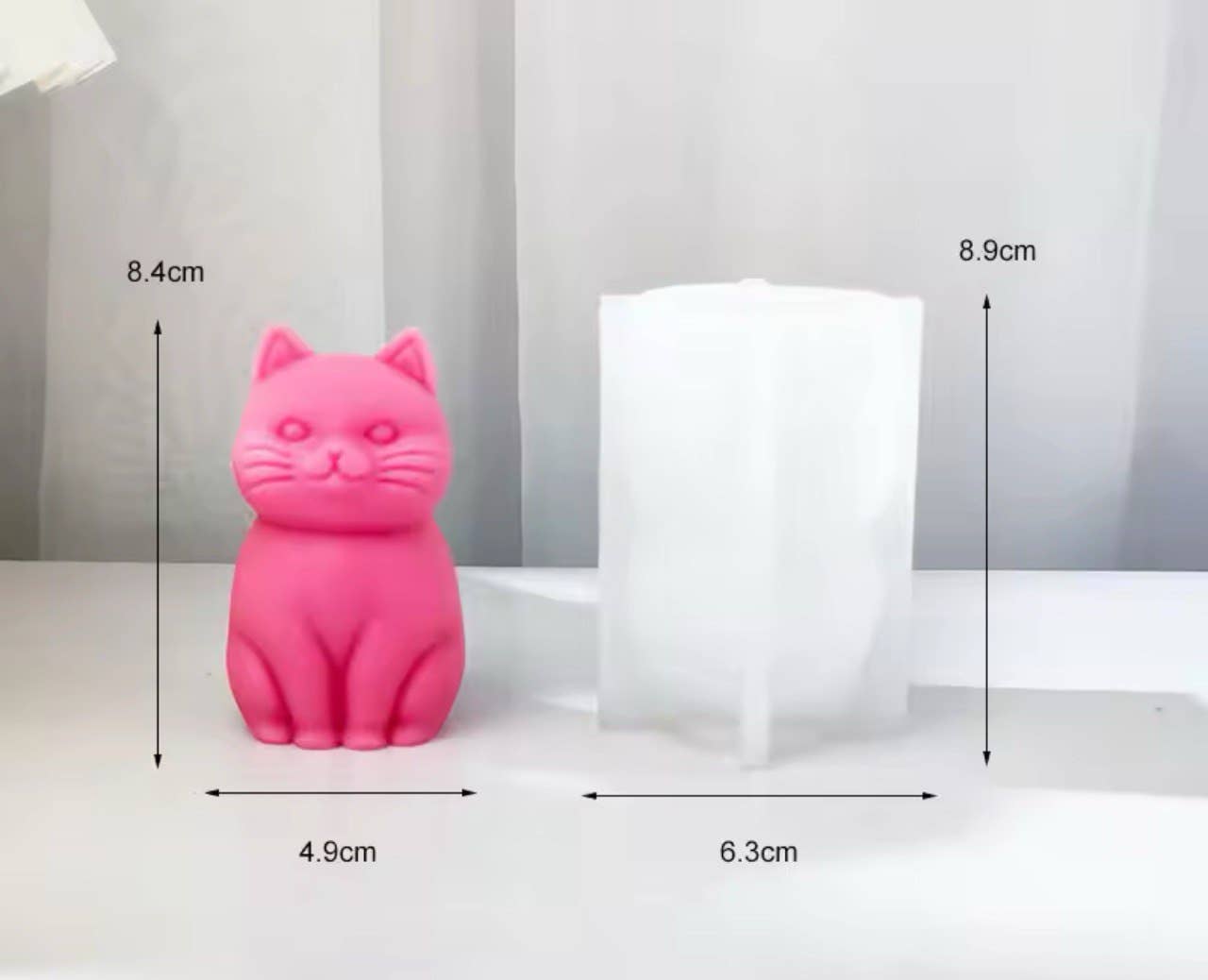 Karly’s Candles - Wholesale Craft supplies - Cat Silicone Mold for Candle, Soap, Resin, Chocolate2