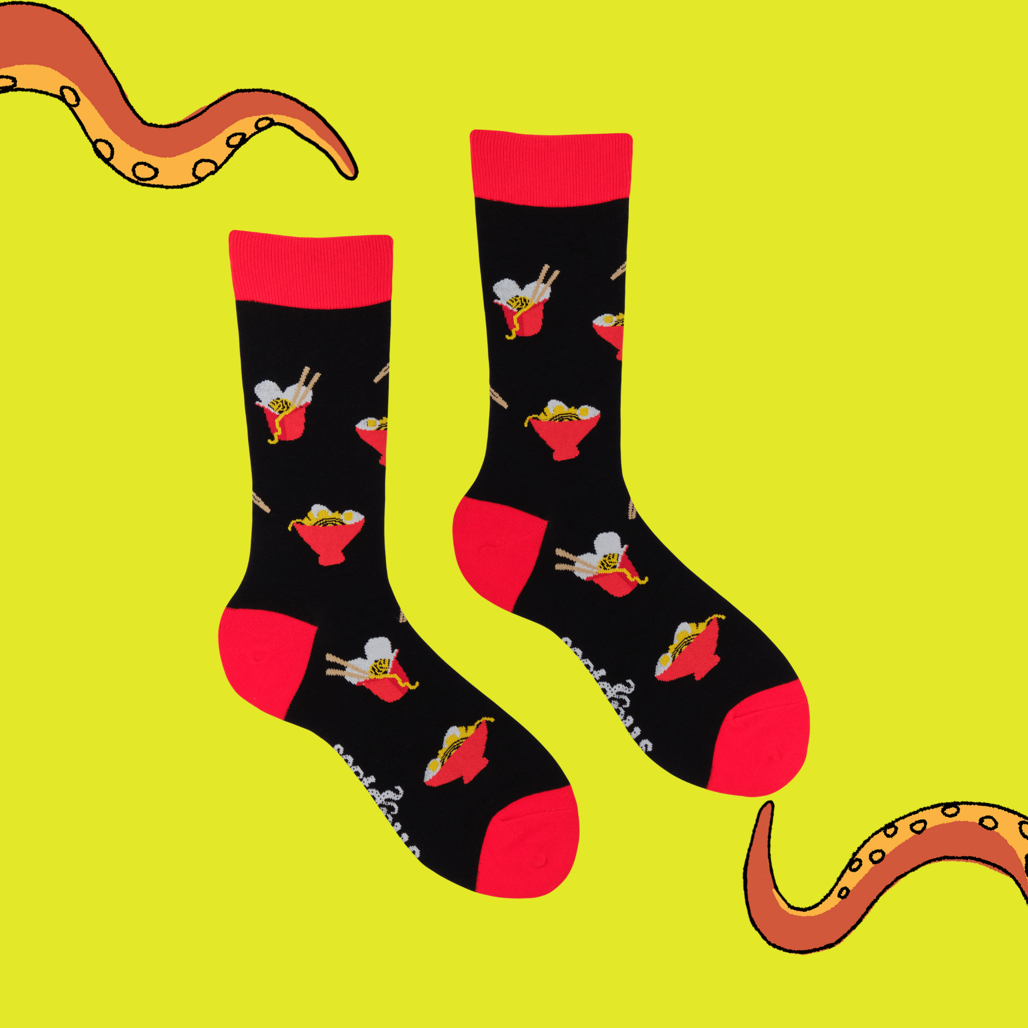 BLACK Noodles Socks - Send Noods for wholesale on Faire2