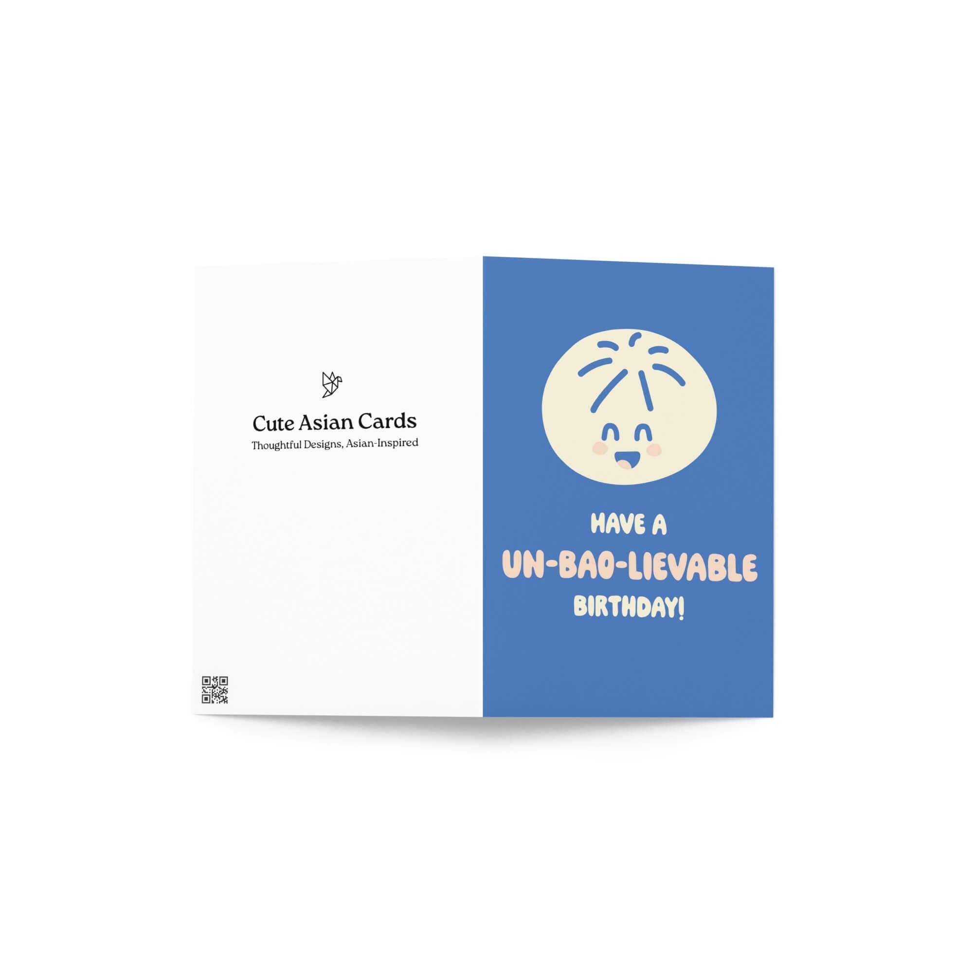 Cute Asian Cards - Wholesale Birthday Card - Un-Bao-lieveable Cute Birthday Cards | Asian Bao Dim Sum Food Snacks3