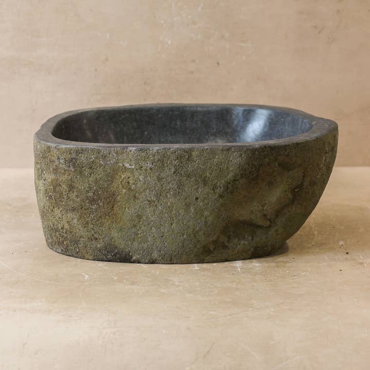 Botanical Boys - Wholesale Bathroom Accessory Set - Riverstone Wash Basin Sink - no 70