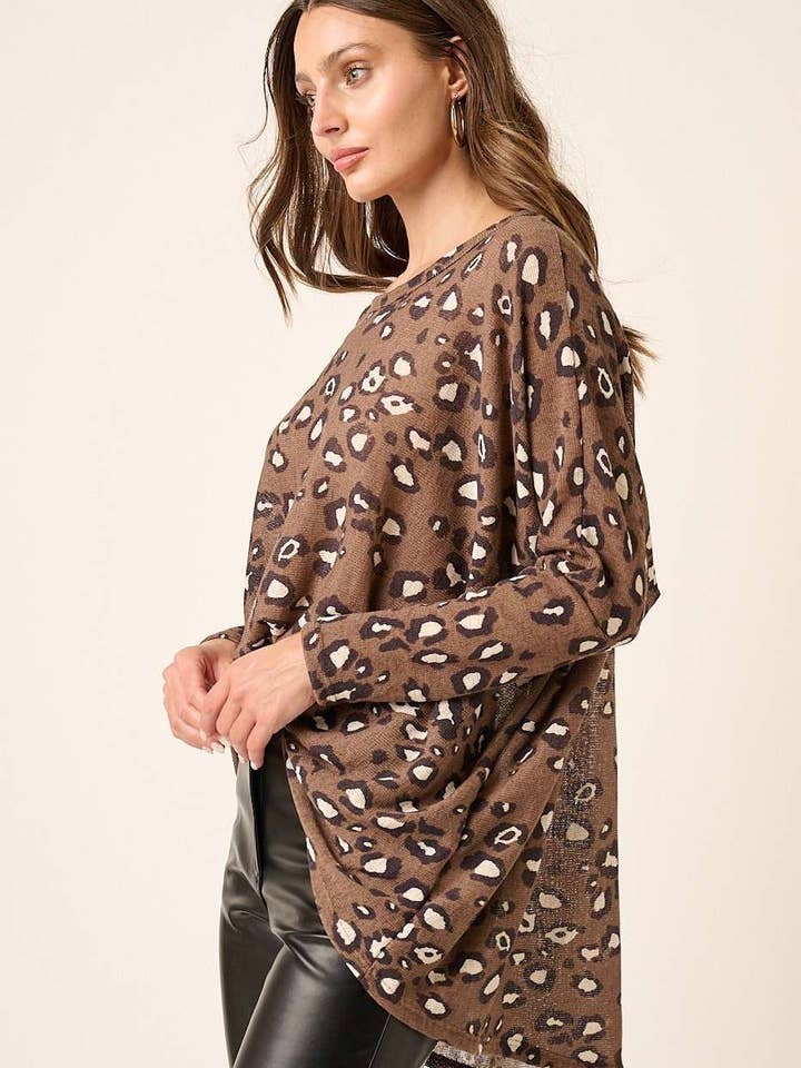 mittoshop - Wholesale Knit Top - Women's - T10261-LEOPARD PRINT RND NECK OVERSIZED KNIT TOP7
