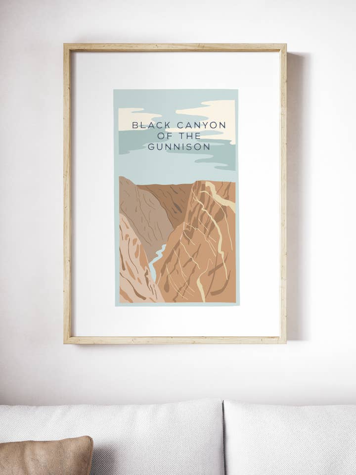 Black Canyon of the Gunnison Print for wholesale by Daley Kaye Studio