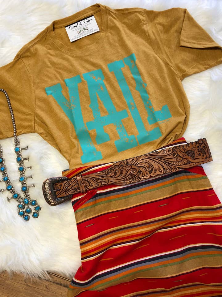 YALL - T-shirt doré pour la vente par Branded Cotton