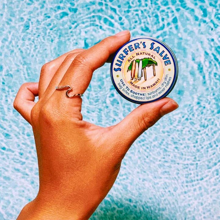 Island Soap & Candle Works - Wholesale Healing Salve/Balm/Cream - All Natural Surfer's Salve - Small 0.8 oz. tin4