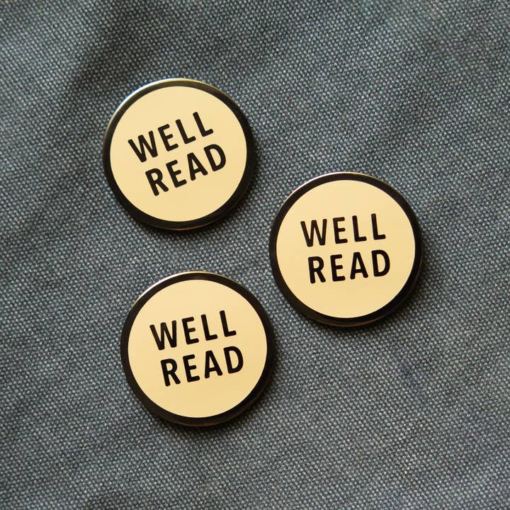 Word For Word Factory - Wholesale Lapel Pin/Button - WELL READ Pins Reading Enamel Pins Bookish Birthday Gift2