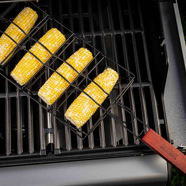 TableCraft Products Company - Wholesale Outdoor Grill Tools - Corn Holder Grilling Basket with Handle5