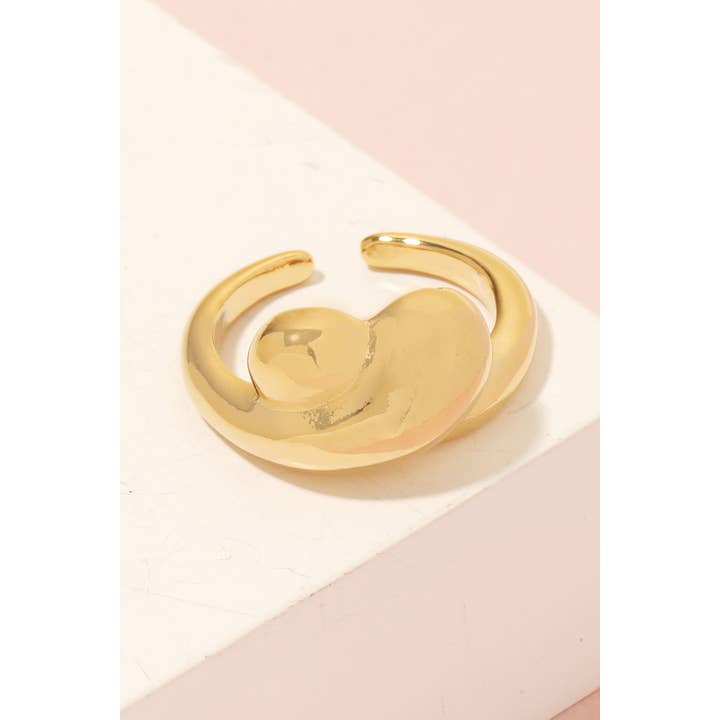 Gulddyppet udsmykket justerbar guldring for engroshandel hos Anarchy Street