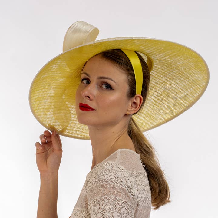 KaKyCo - Wholesale Hat Accessory - Women's - Dual Color Sinamay Base With Jinsin Buntal Bow | 1020855