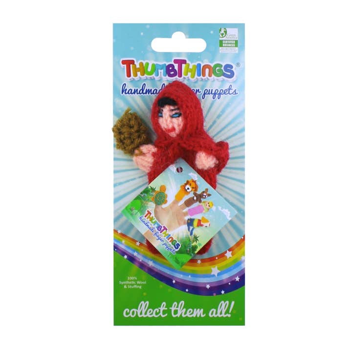 Little Red Ridinghood Finger Puppet for wholesale by ThumbThings Finger Puppets