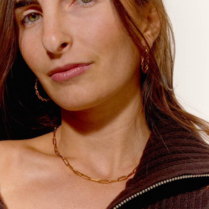 Palas - Wholesale Choker/Collar - Juliet - golden chain choker1