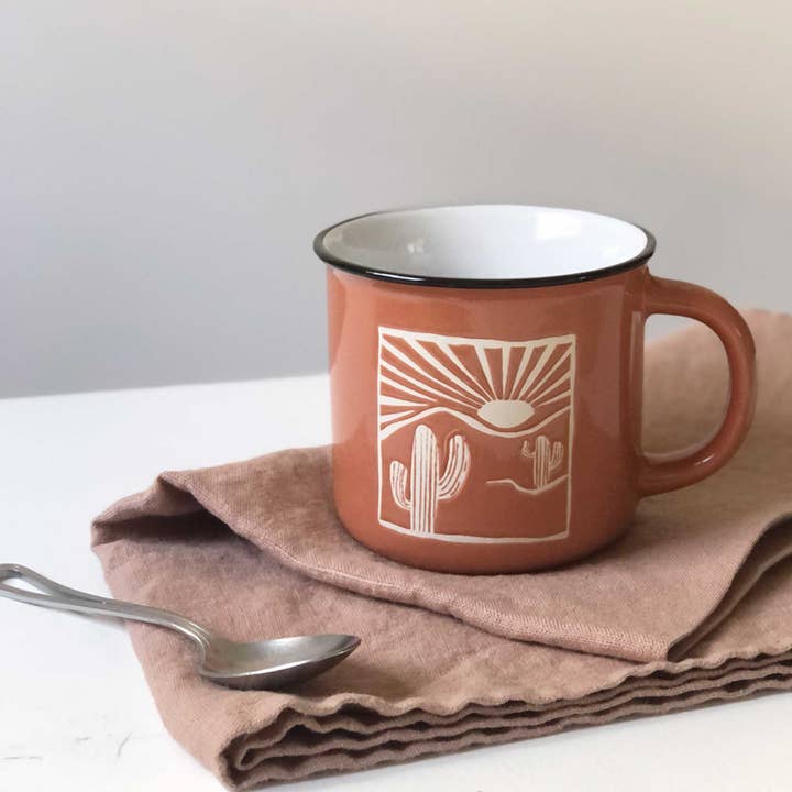 Living Goods by Ore’ Originals - Wholesale Coffee Mug - Camp Mug | Desert Red