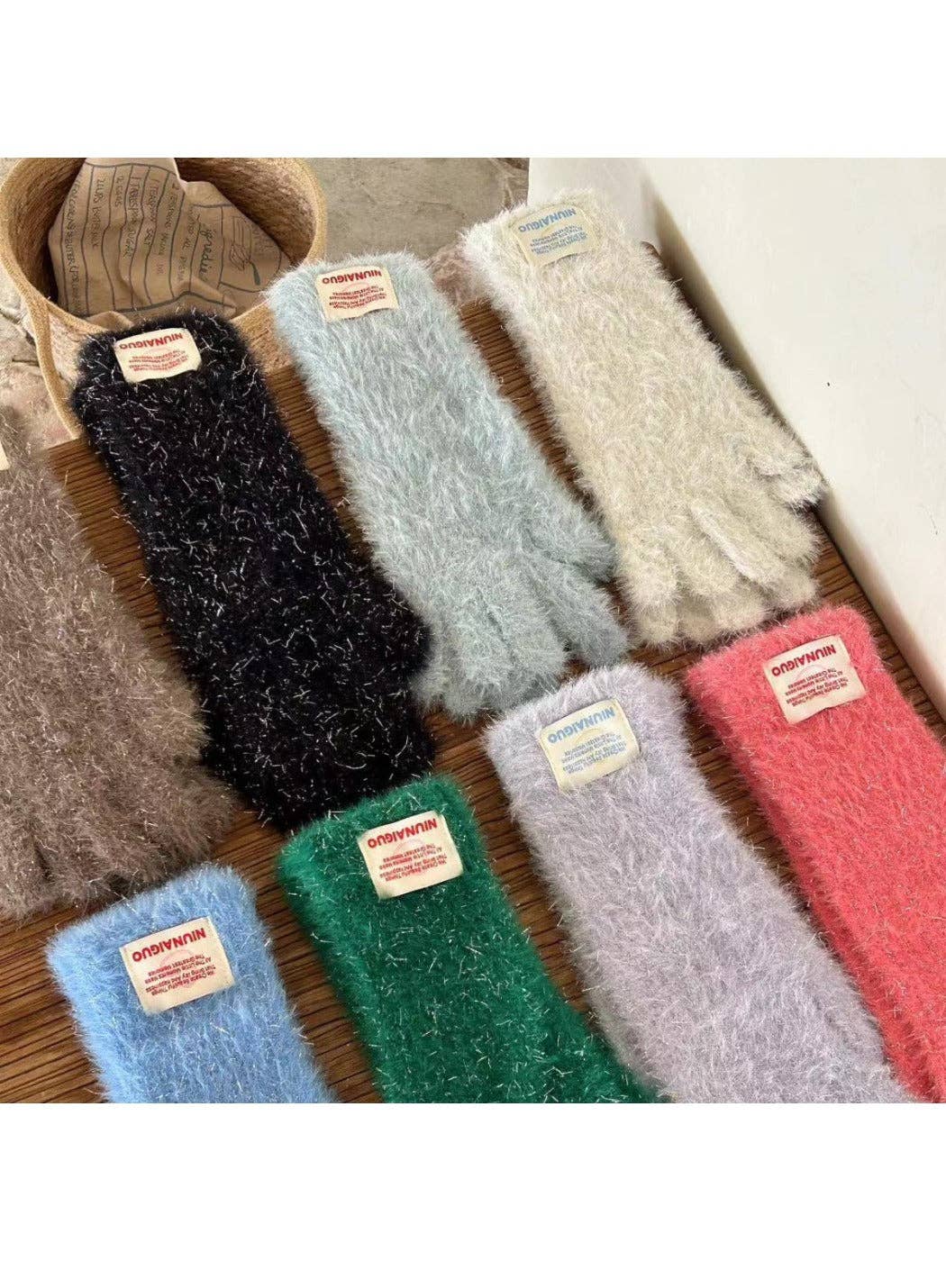 Funkyrel® Atzbranding Limited - Wholesale Gloves - Women's - Gloving - Sparkly Fingerless Gloves with Letter Patches & Touchscreen10