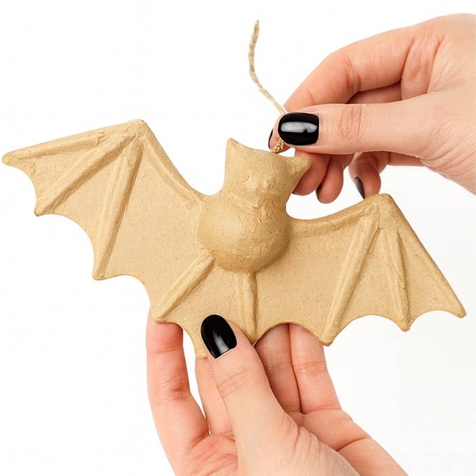 Factory Direct Craft - Vendita all'ingrosso Cartapesta - Pipistrello di Halloween in cartapesta preconfezionato e non finito - 21,5 cm x 10 cm0
