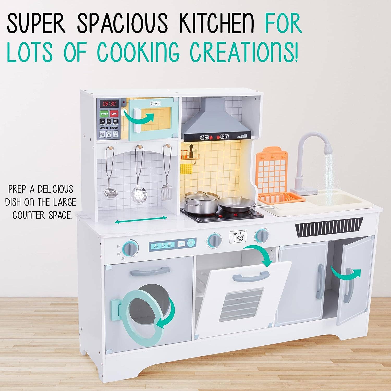 Jumbl – Großhandel Spielzeugset – Kinder – Küchenset für Kinder, interaktives Küchenspielset aus Holz6