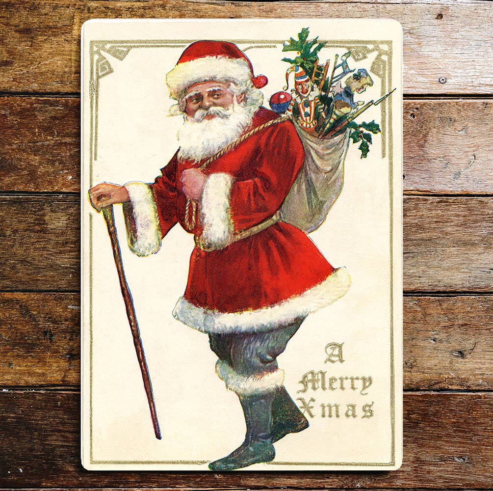 The British Metal Signs Company - Wholesale Christmas Wall Art - SANTA CAIN SACK XMAS Christmas    -  Metal  Wall Sign (Copy)0