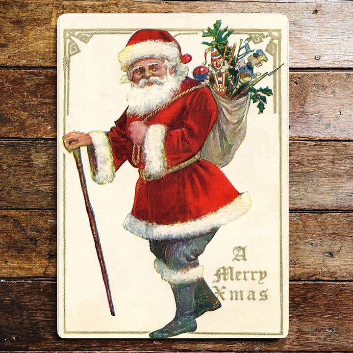 The British Metal Signs Company - Wholesale Christmas Wall Art - SANTA CAIN SACK XMAS Christmas - Metal Wall Sign (Copy)