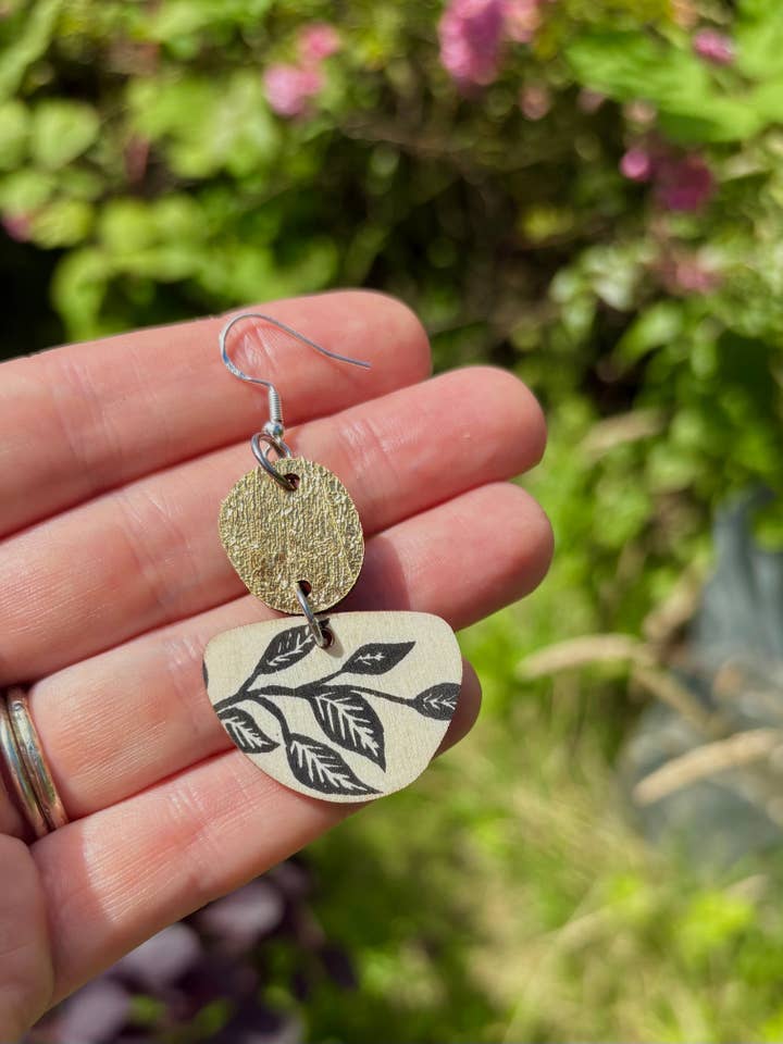 All Wooden Earrings for wholesale by Beth Lewis Art