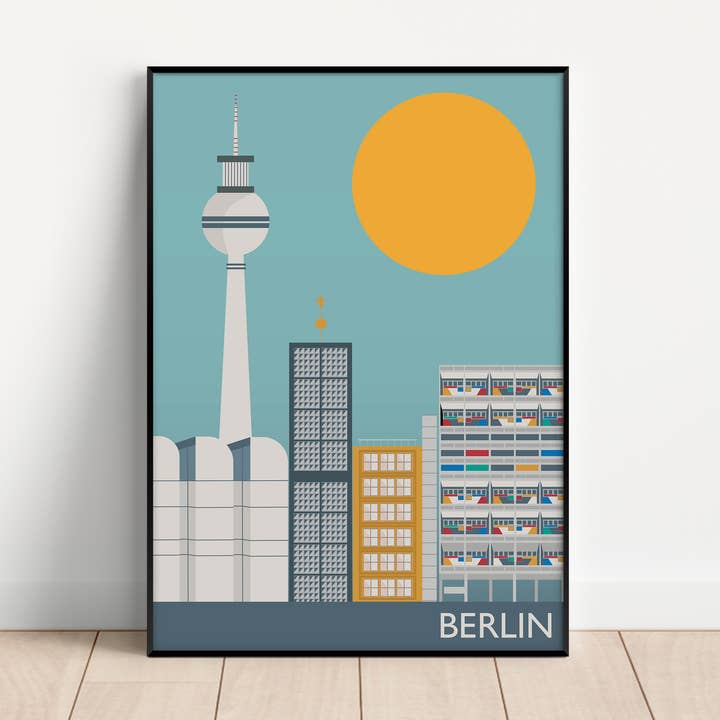 Impresión sin marco Berlín para venta al por mayor de Gail Myerscough