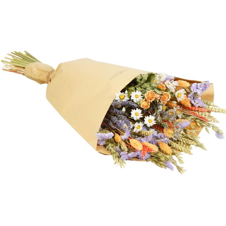 Wildflowers by Floriette - Wholesale Dried/Pressed Flowers - Dried Flowers - Field Bouquet Lavender Peach