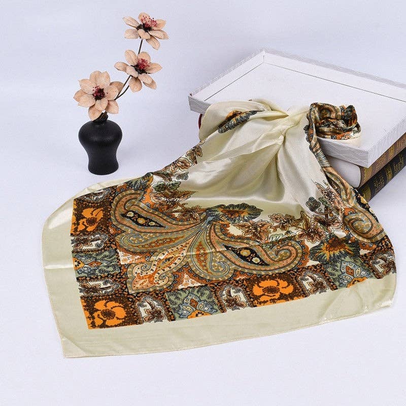 OceanusSwim - Vente Écharpe – femme - Foulard carré imprimé bandana2