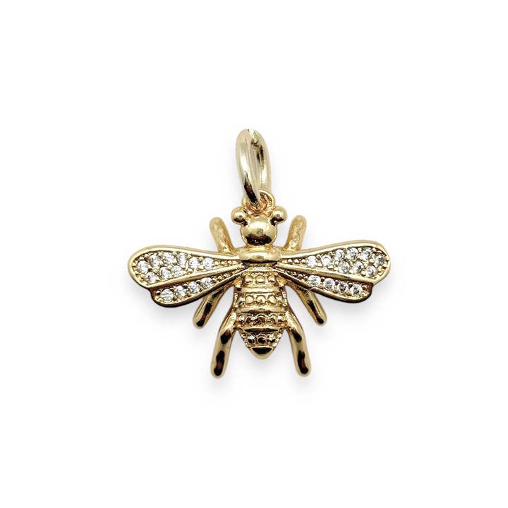 Shiver + Duke - Wholesale Individual Charm/Pendant - Paved Bee Charm