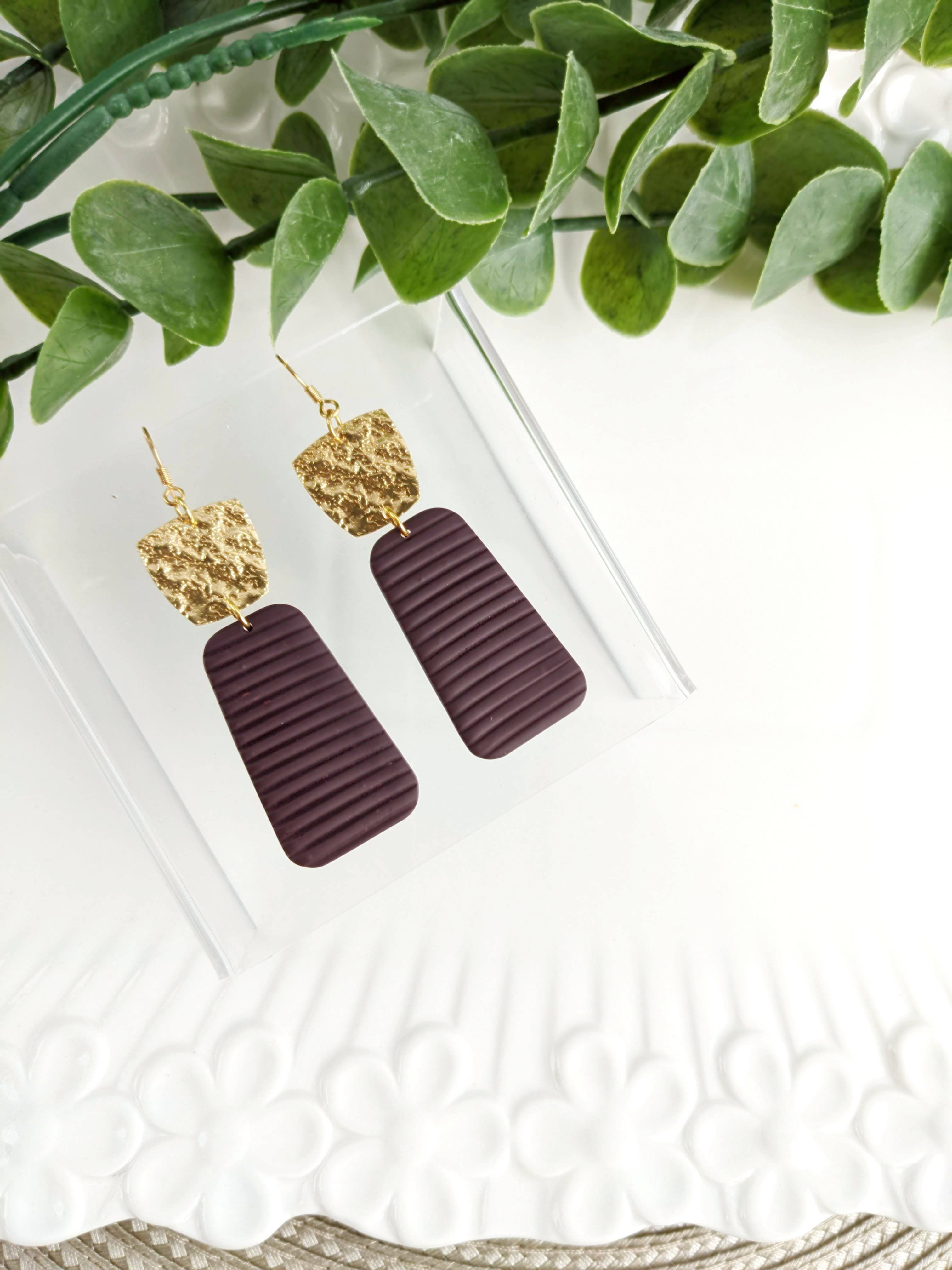 That's Sew Me – Brincos de argola por atacado – Brinco Rylee Dangle, Brincos de argila de polímero, Brinco de professor1