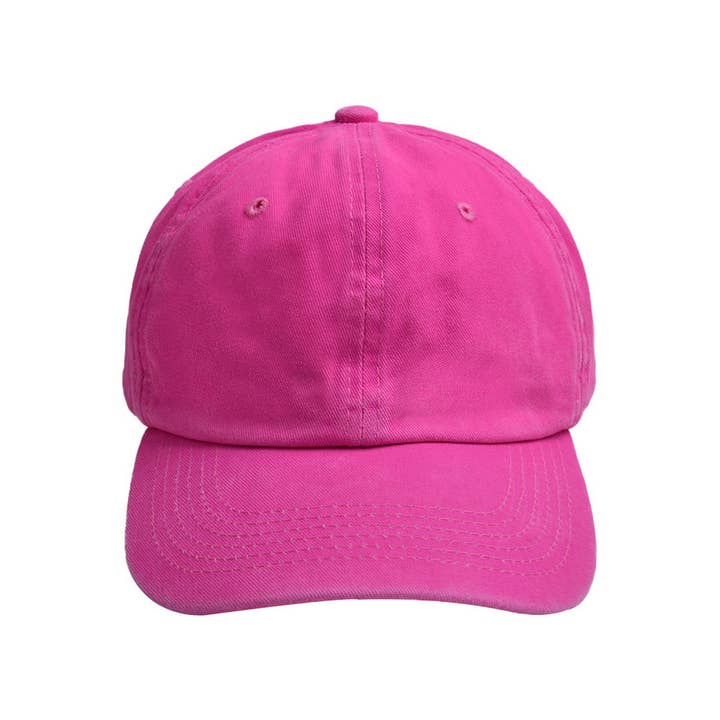 ACCITY - Wholesale Baseball Cap - Women's - Parent-Child Neon Baseball Cap - Soft Brim Sun Hat CWAH12225