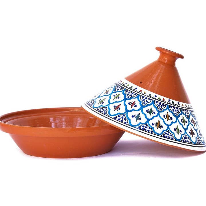 Kamsah - Wholesale Cooking Pot - Bohemian Classic Turquoise Large Tagine Pot