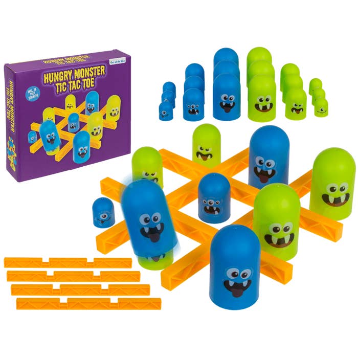 Out of the blue KG - Wholesale Classic Toy - Kids - Tic Tac Toe, Hungry Monster,