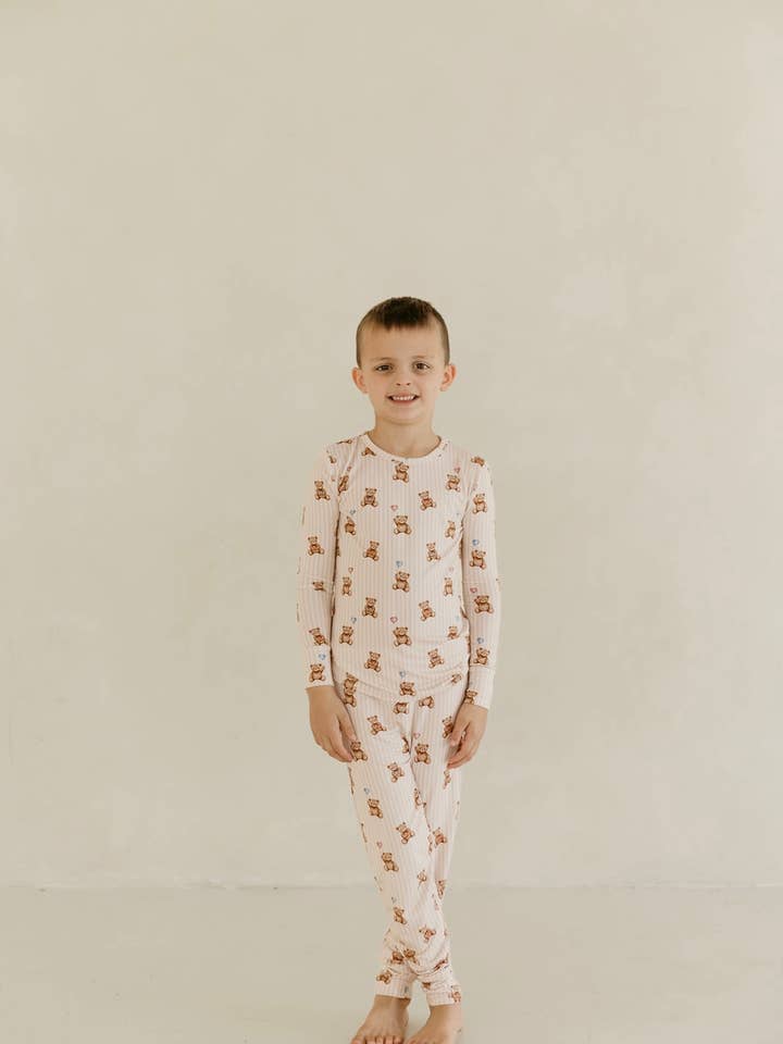 Beary Loved | Bamboo Two Piece Pajama Sets for wholesale by Baylor Moon