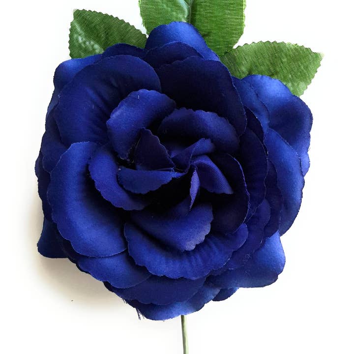 Flamenco Flower Medium Hair Ø13cm · Navy Blue for wholesale by BRANDELIA