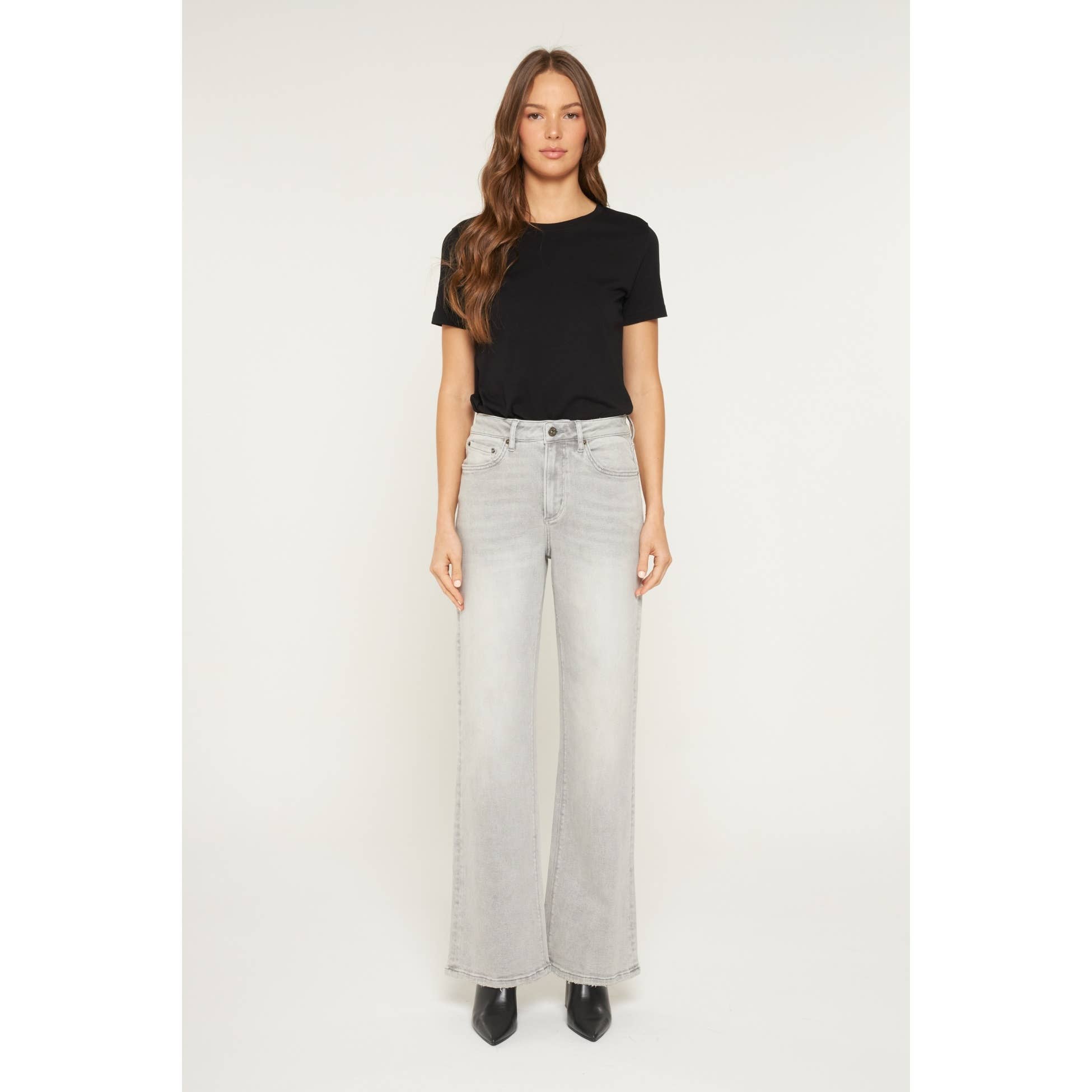 GREY CLOUD SUPER HIGH RISE WIDE LEG for wholesale on Faire1