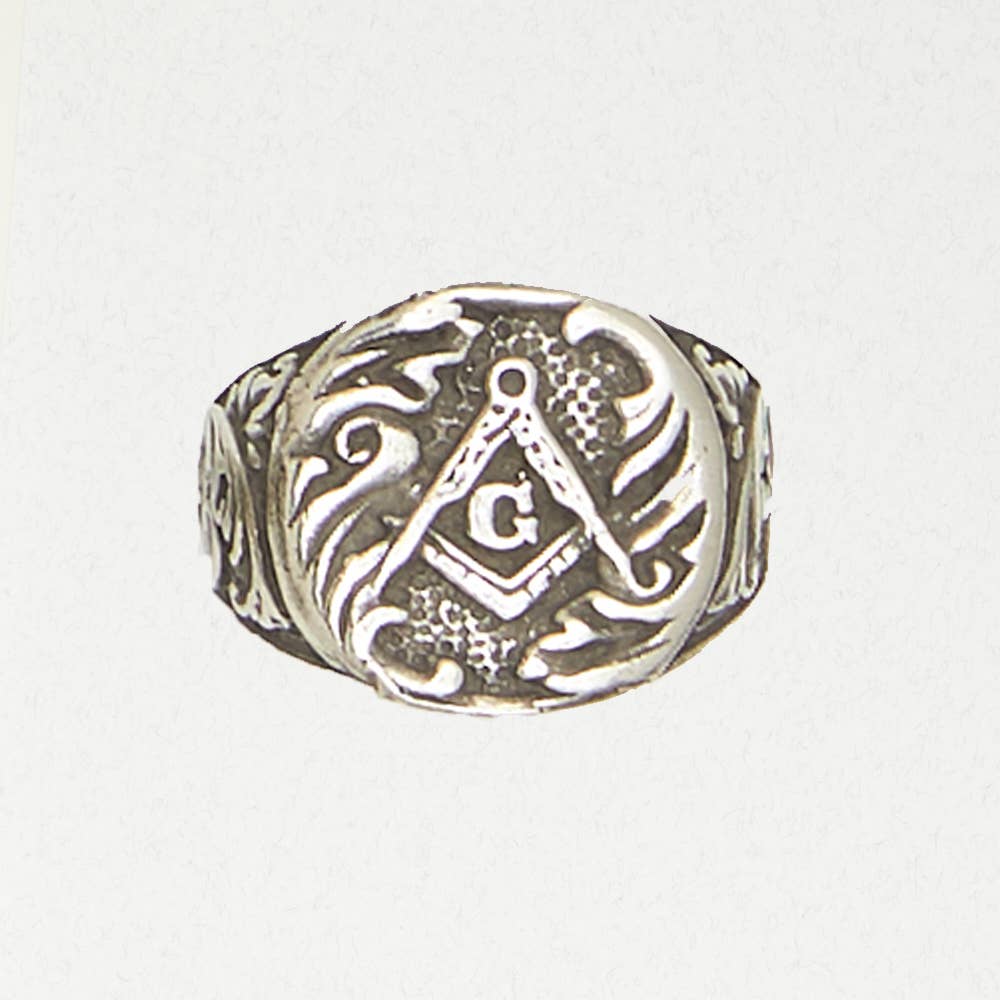 Nirvana LLC - Wholesale Signet Ring - Pewter Men’s Ring – Masonic Ring0