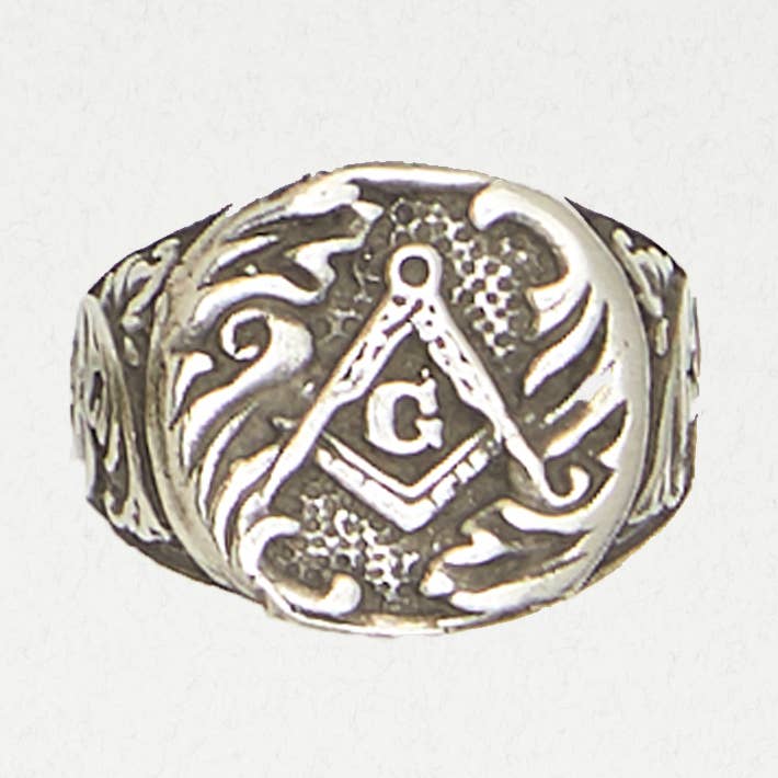 Nirvana LLC - Wholesale Signet Ring - Pewter Men’s Ring – Masonic Ring0