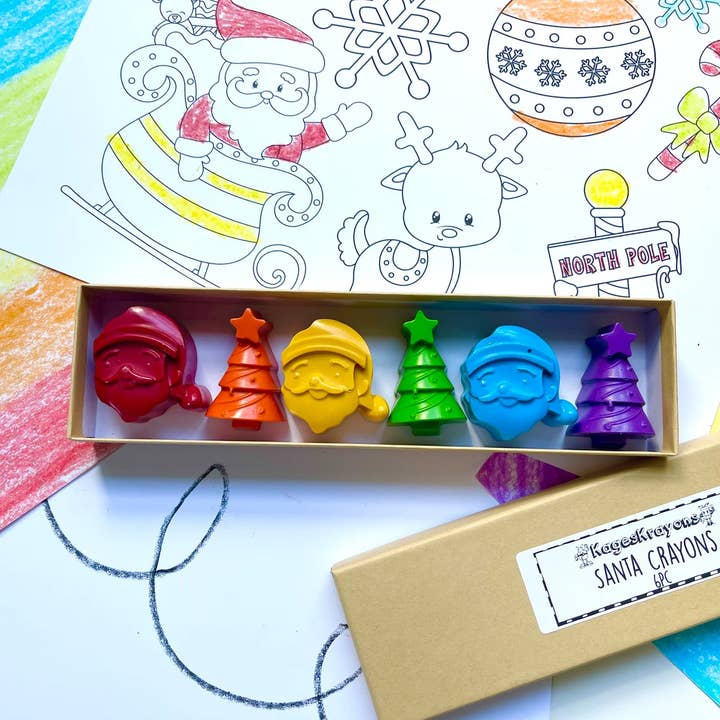 KagesKrayons - Wholesale Crayons - Kids & Baby - Santa Claus Crayons Gift Box5