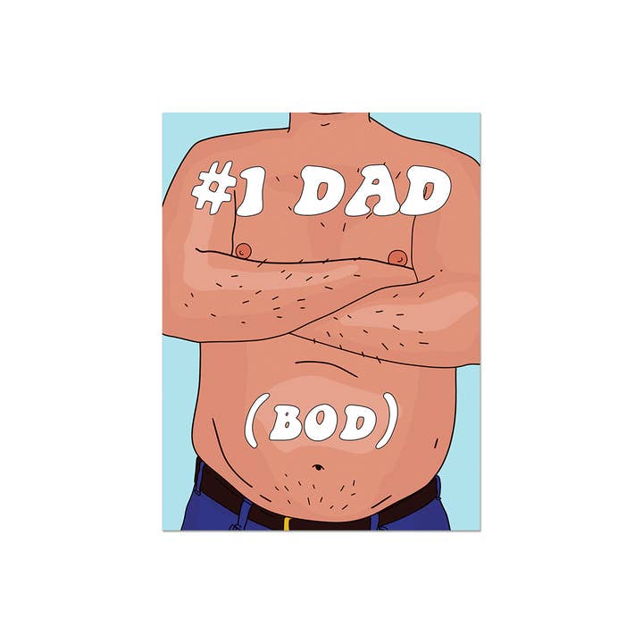 Party Mountain Paper co. - Wholesale Father's Day Card - Dad Bod | Last Chance