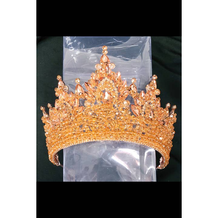 Chicas - Wholesale Tiara - Women's - Beautiful metal tiara with crystal balls and jewels HT9775