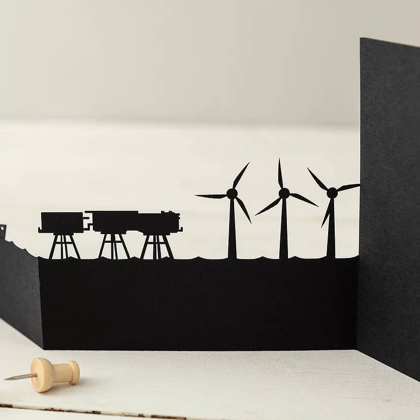 Snapdragon Designs – Cartão de saudação diária por atacado – Cartões de Papercut 3D Whitstable5