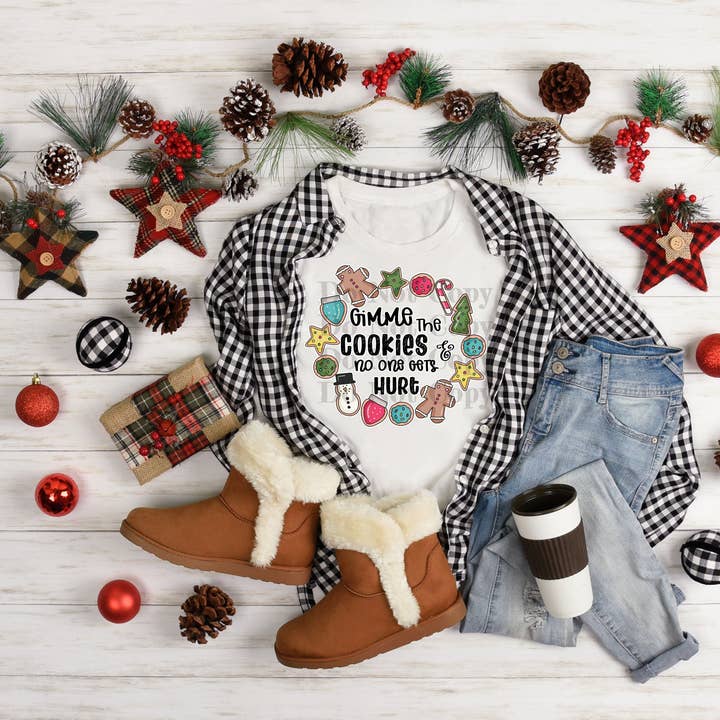 Camiseta Gimme Cookies & No One Gets Hurt para venta al por mayor de Hello Sunshine Boutique