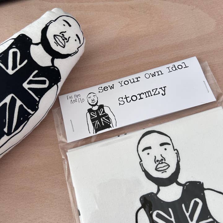Fat Hen And Flo - Wholesale Craft Sewing Kit - Stormzy Sew Your Own Idol Kit