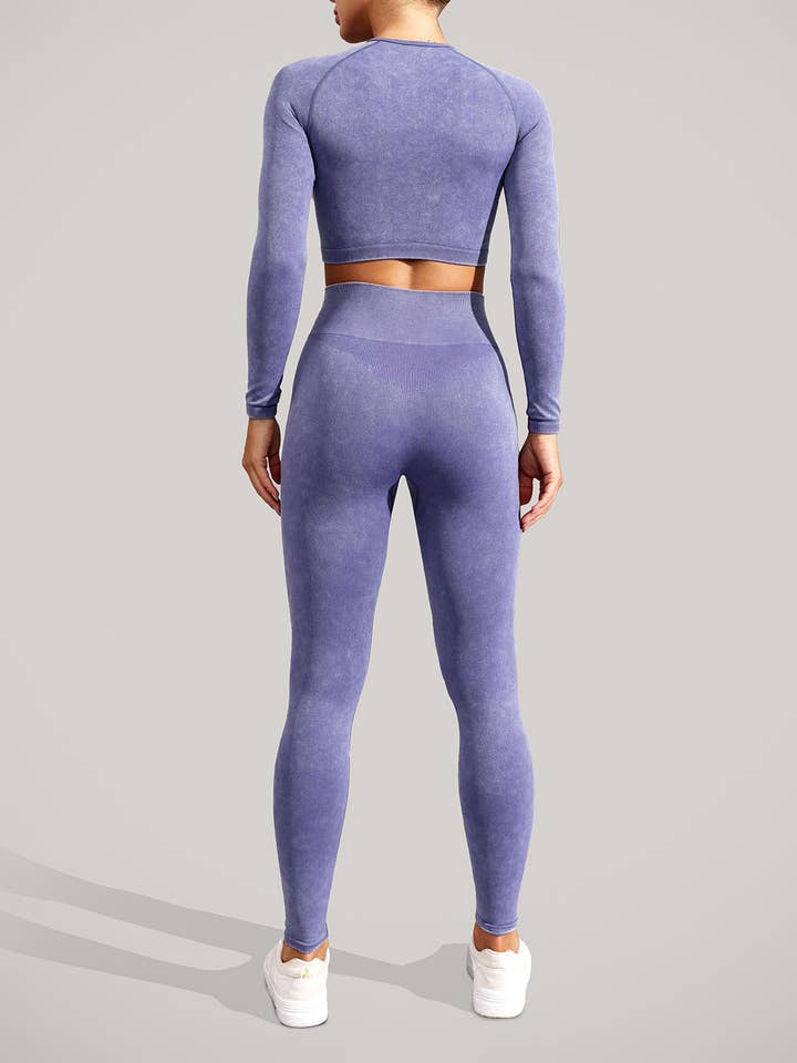 Crave by FW – Engroshandel Sports-/loungeleggings – til kvinder – Højtaljede Tie Dye Yoga Tights Leggings8