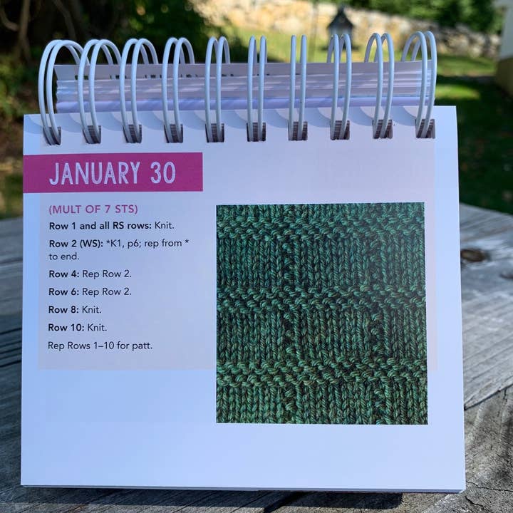 REMOVED BRAND - Wholesale Calendar - Year of Knitting Stitches: A Stitch-A-Day Perpetual Calendar2