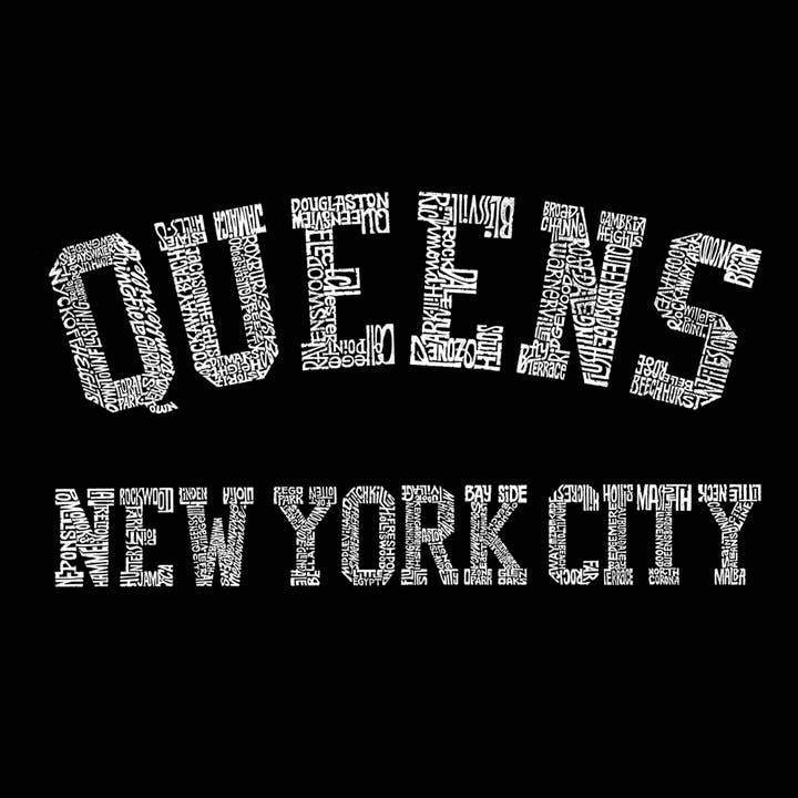 LA Pop Art - Wholesale Graphic Sweatshirt - Women's - Women's Word Art Crew Sweatshirt - QUEENS, NY